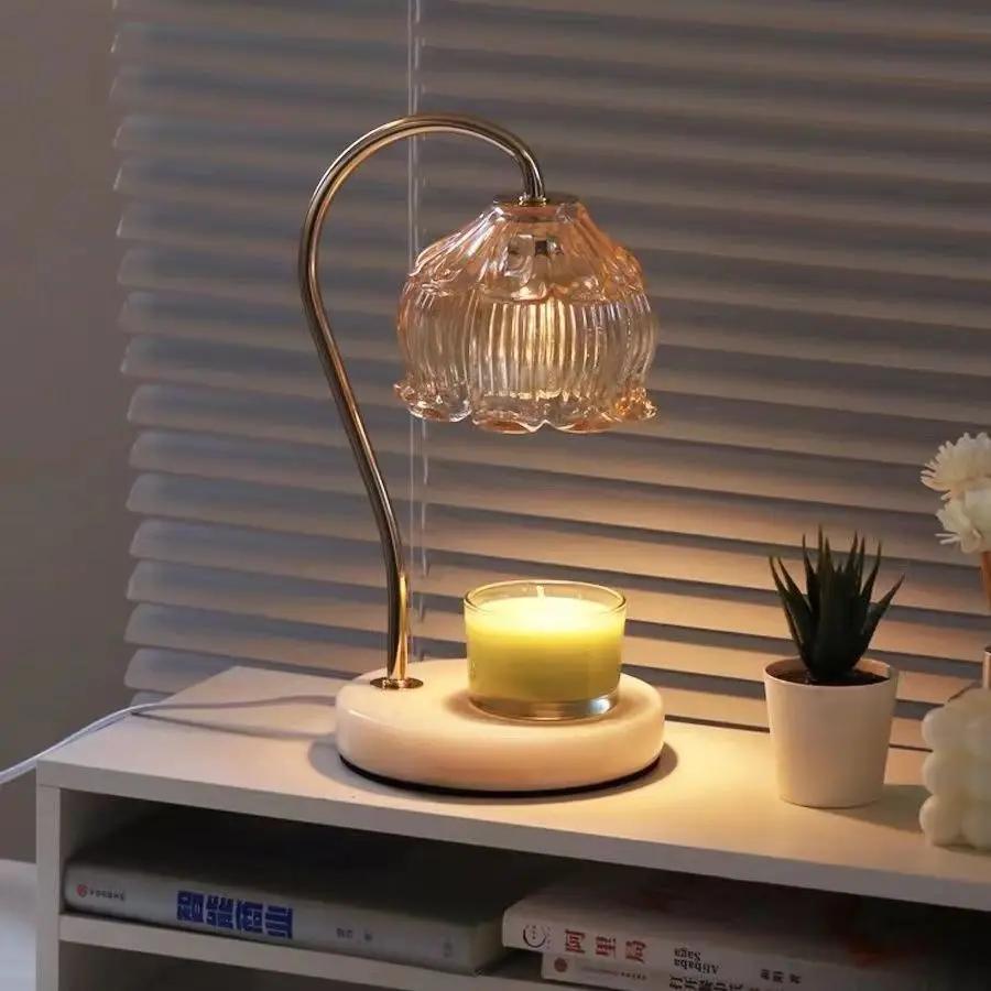 Aromatherapy Melting Wax Lamp Ins Fragrance Expanding Gift Table Lamp Smokeless Temperature Regulating American Retro Night Lamp