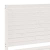Solid Wood Bed Extra Long Without Mattress White 180 X 220 Cm
