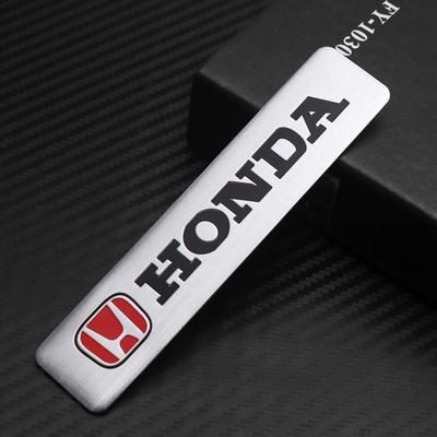 1pc/4pcs 3D Aluminum Car Logo Emblem Auto Body Trunk Motorcycle Deccor Stickers For CIVIC CRV HRV VTi Accord Vezel Pilot