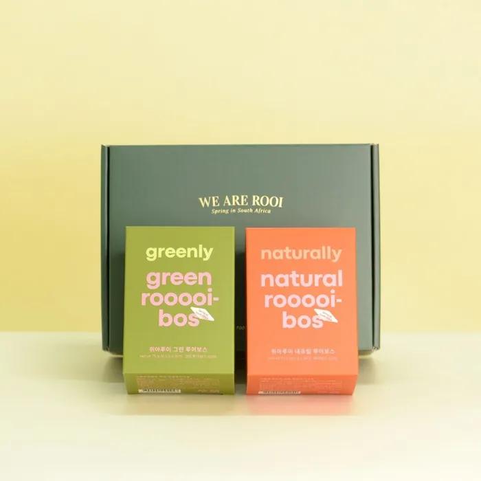 

[Подарочный набор] 2 пакетика чая ройбуш / Без кофеина / Включен пакет для покупок