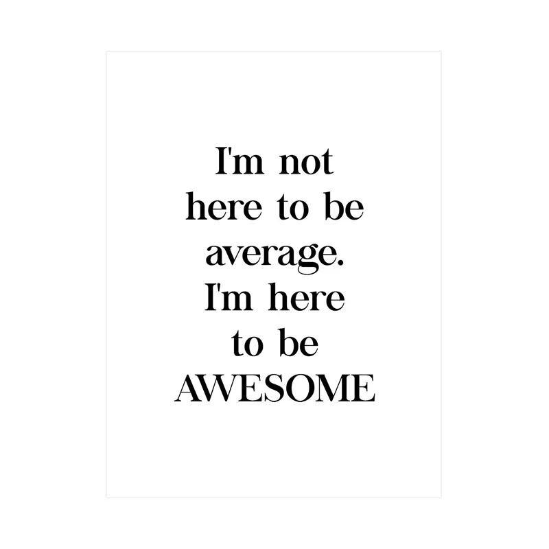 Minimalism English Sentences Inspirational Words Poster Canvas Print Painting Wall Art Picture Living Room Office Decor