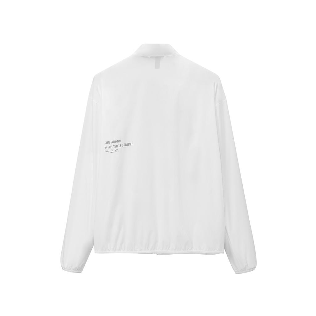 Adidas Stand Collar Long Sleeve Versatile Jacket Unisex Jacket White JI8468