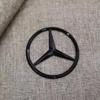 C200 E200 For Mercedes Benz 90mm ABS Chrome Black Logo Mercedes Emblem Rear Star Badge For Mercedes Benz W203 W206 W212 X253 W16