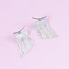 1 Pair Glamorous Luxury Tassel Earrings Gold/Silver Elegant Drop Earrings Bling Dangle Earrings for Women