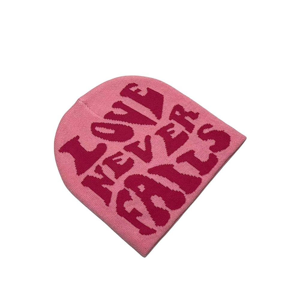 Letter Knitted Hat Elastic Hip Hop Cap Gothic Beanies Cap  Outdoor
