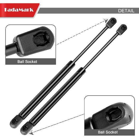 C16-09209 16 Inch 38lb/169N Gas Strut Shock Spring 15.7in Lift Support for Leer A.R.E Camper Shell Truck Cap Leer Topper Window Rear Glass Door Hatch