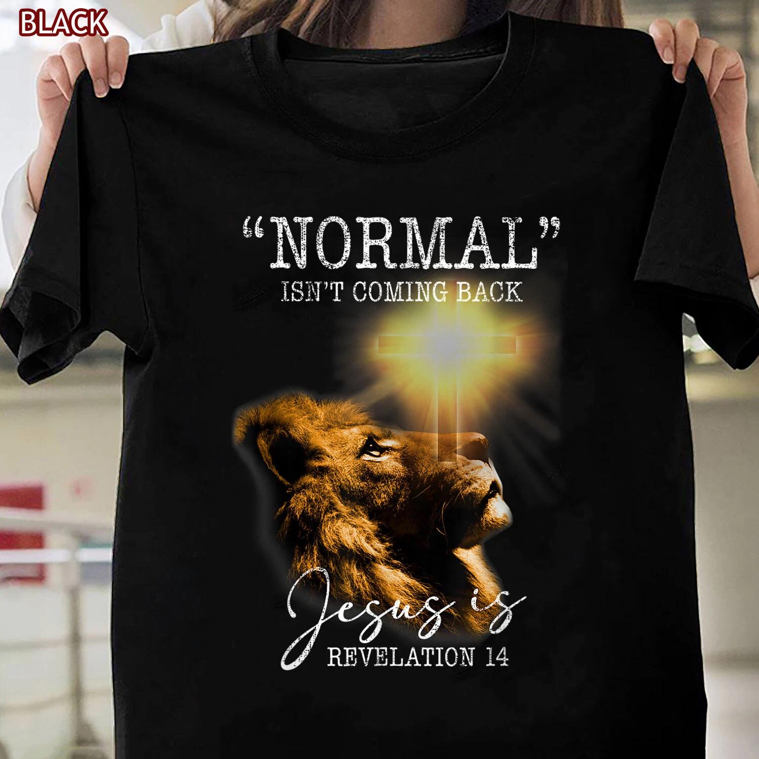 Normal Isn t Coming Back But Jesus Is Cross Christian Easter Special T-Shirt XL