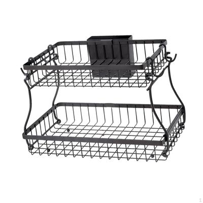 2 Tier Kitchen Basket for Fruits And Snacks Storage Organizer