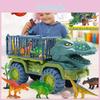 Childrens Dinosaur Car New Toy Large Engineering Vehicle Model Educational Toy Transport Vehicle Toy Boy Girl With Dinosaur Gift