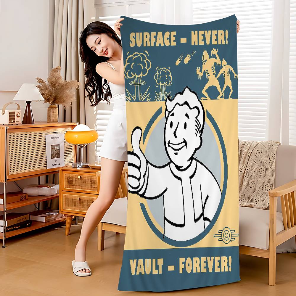 F-Fallout Big Microfiber Beach Towels Quick Dry Towel Sand Beach Towels Pool Towel For Travel Swim Pool Yoga