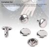 Set 500 nituri dublu față, oțel inoxidabil, vârf rotund, 8x6mm, set știfturi pentru meșteșuguri din piele, îmbrăcăminte B