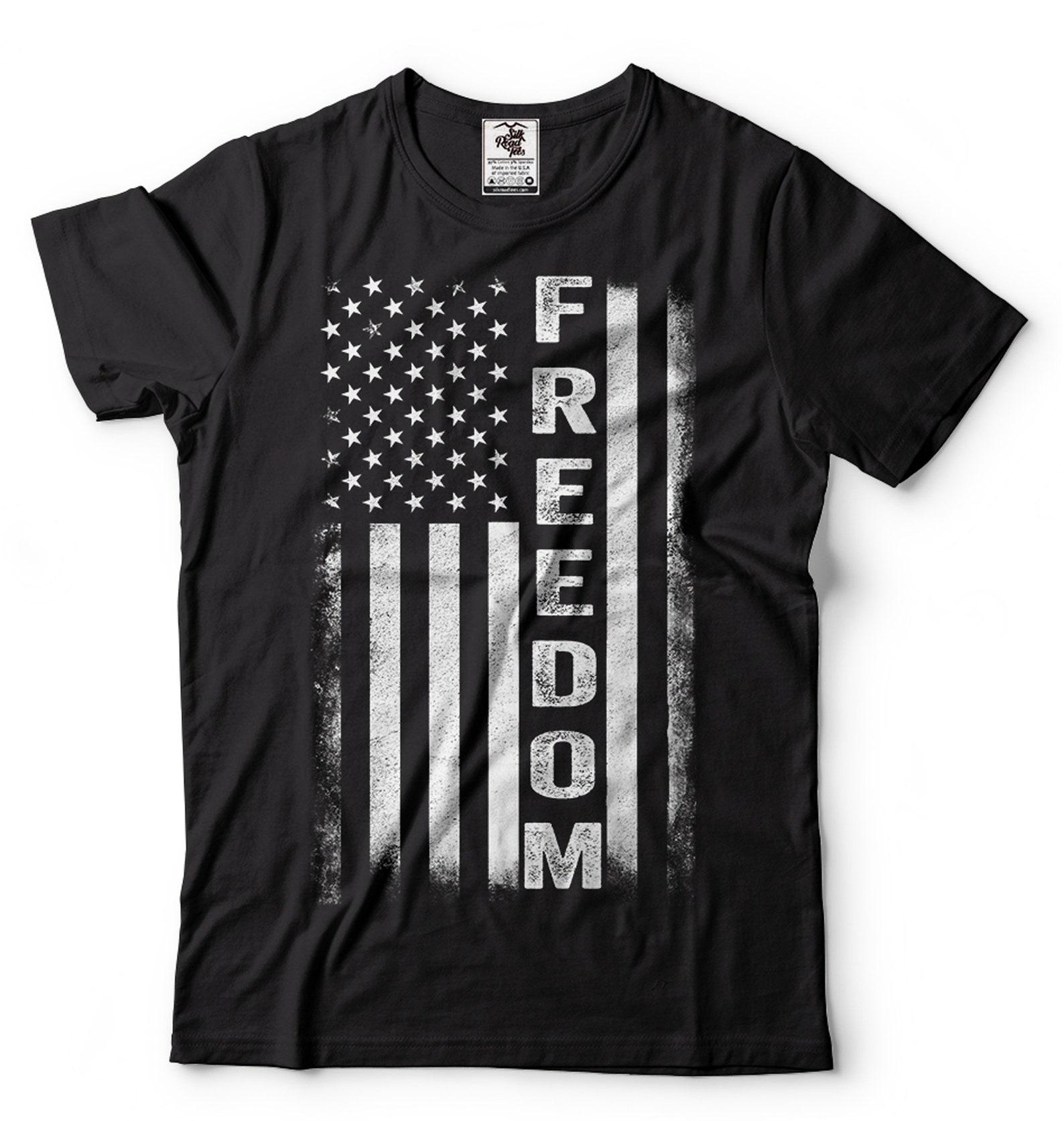 USA Flag Shirt: Patriotic 4th of July Freedom Tee S