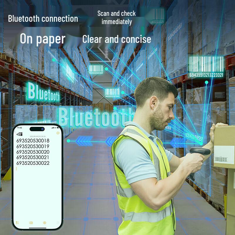 Deli AA103 1D Laser Barcode Scanner