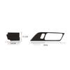 Stylish Carbon Fiber Inner Door Handles Bowl Trim For Ford Mustang 2015-2017