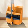 Magnetic Broom Dustpan Set Foldable Rotatable Pet Hair Sweeper with Thickened Comb No Tangle Soft Bristles for Floor Cleaning