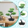 Modern Zen Artificial Tree Sculpture Plastic Designs Low Maintenance Home Ornament For Indoor Space