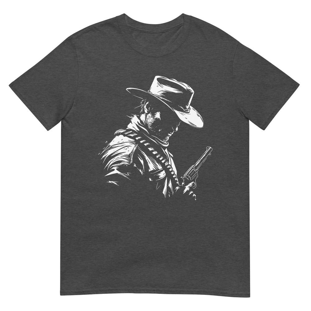 Retro Cowboy Old Western West Gun Revolver Countryunisex Tshirt