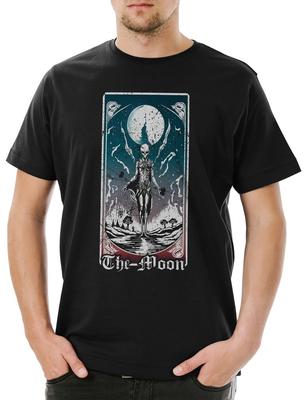 Tarocchi B La Luna Set T-shirt da Uomo Carta Mazzo di Carte Arcana Voodoo Maggiori Minori
