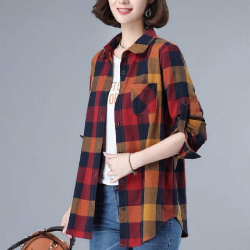 BITCED Women's Fashion Casual Long Sleeve POLO Neck Blouses & Shirts
