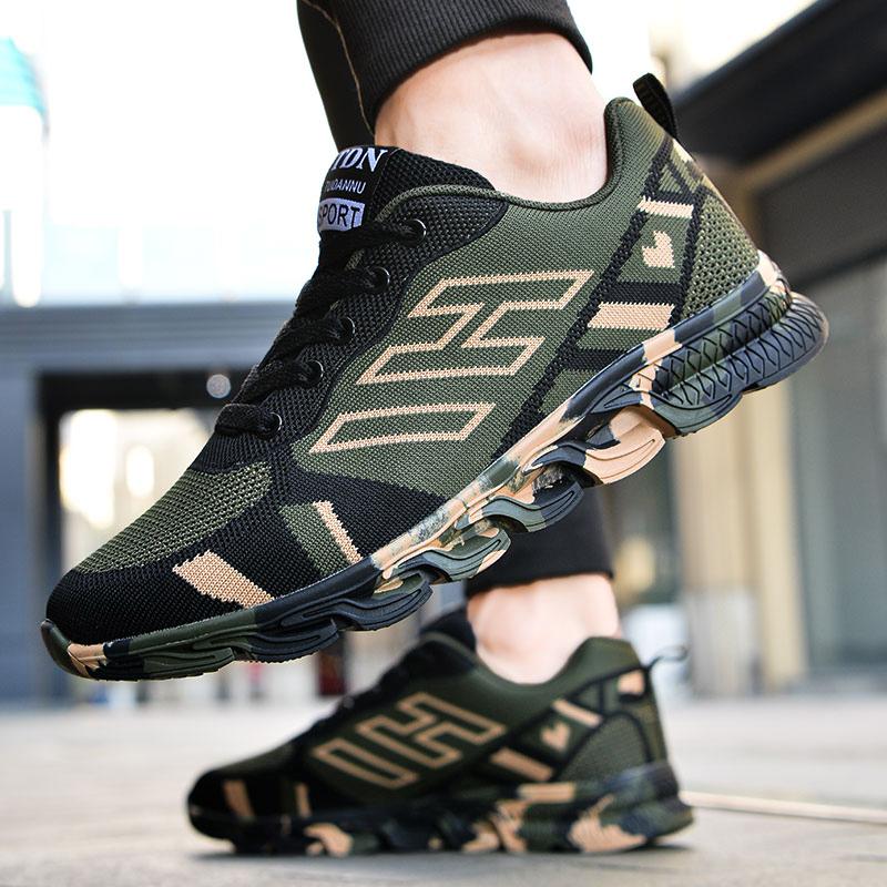 Sneakers for men and women camouflage shoes Ultralight running shoes Breathable mesh casual shoes Military training shoes