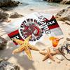 Custom Name Personalized Ajax Print Beach Towel, for Trip Camping Beach Party Home Decor, Birthday Gift for Family & Friends