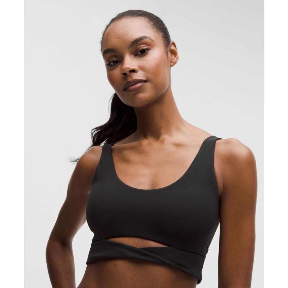 Lululemon Nulu Twist Front SCoop NeCk Bra  Light Support  B C Cup BlaCk
