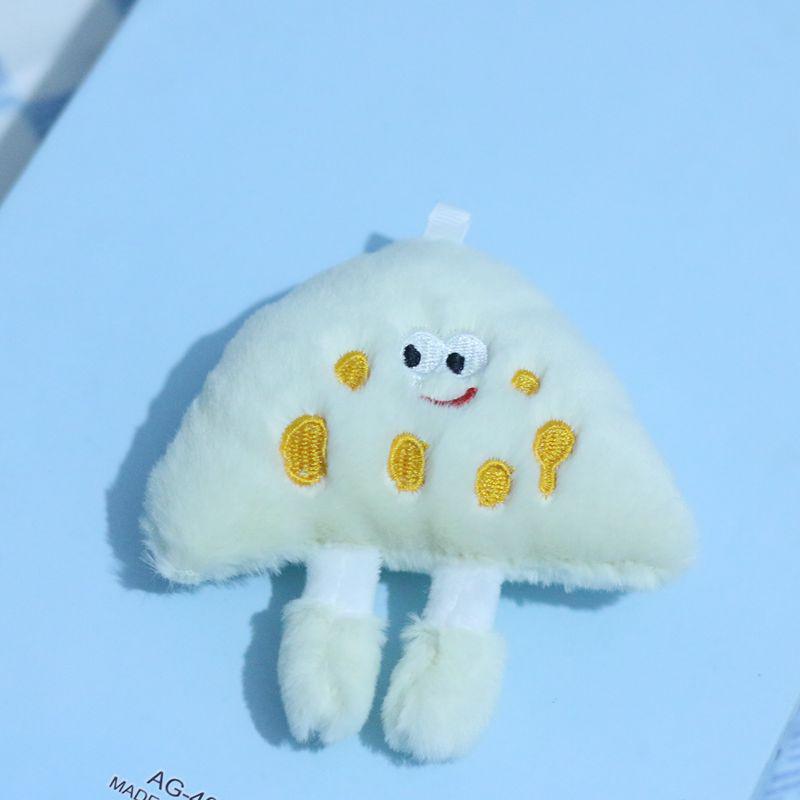 10Cm Cute Cheese Bread Toast Stuffed Pendants Dolls Plush Toy Key Chain For Children Gifts