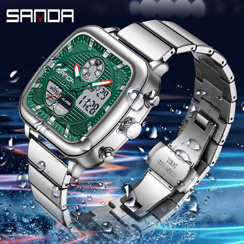 Sanda Men'S Watch Fashion Waterproof Luminous Outdoor Sports Electronic Watch Personalized Watch
