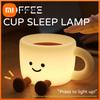 Kaffeetasse Nachtlicht, Wiederaufladbares Mehrfarben-Blitzlicht, Schreibtischdekoration, Handyhalter, Weihnachtsgeschenk