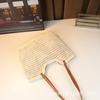 Large Capacity Bag Women'S Versatile Shoulder Vacation Beach Bag Hand-Woven Commuter Tote Bag Tide