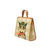 Gucci Cat Print Canvas Tote Bag Kids tote bags Yellow 605614-FABDM-8678