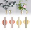 Nordic Wall Flower Vase Rose Golden Flower Holder Flowerpot Home Living Room Wall Flower Vase Rack For Displaying Flower Decor