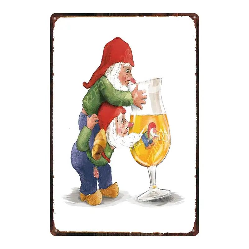 Chouffe Beer Retro Metal Tin Sig Vintage Plate Wall Pub Restaurant Bathroom Decorations For Home Art Decor Iron Poster DU-4910A