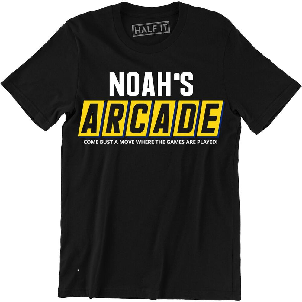 Noah s Arcade Shirt Retro 90s Movie Party On Funny T-Shirt for Men Geek Gamer Unisex T-Shirt XL