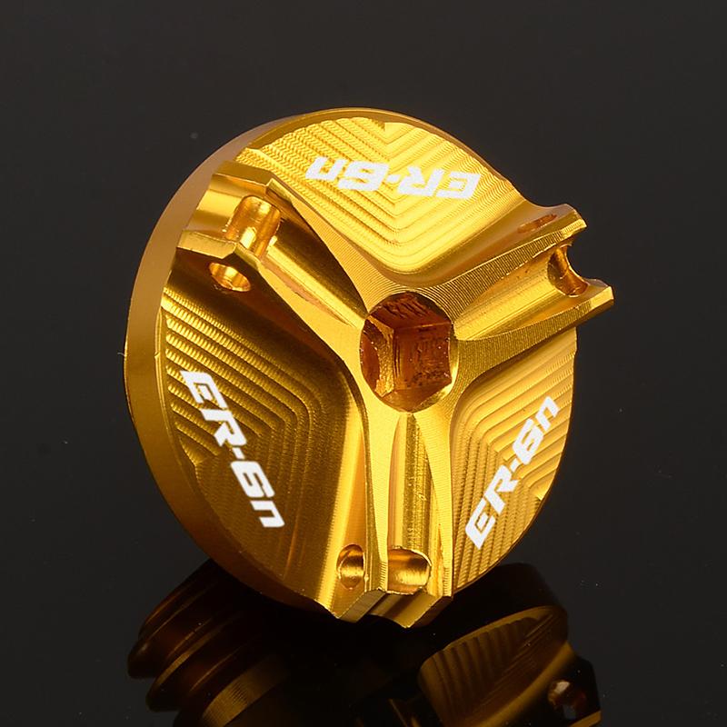 For Kawasaki ER6N ER-6N 2009-2016 Accessories Motorcycle Rear Front Brake Fluid Reservoir Covers & Oil Filler Cap Protector