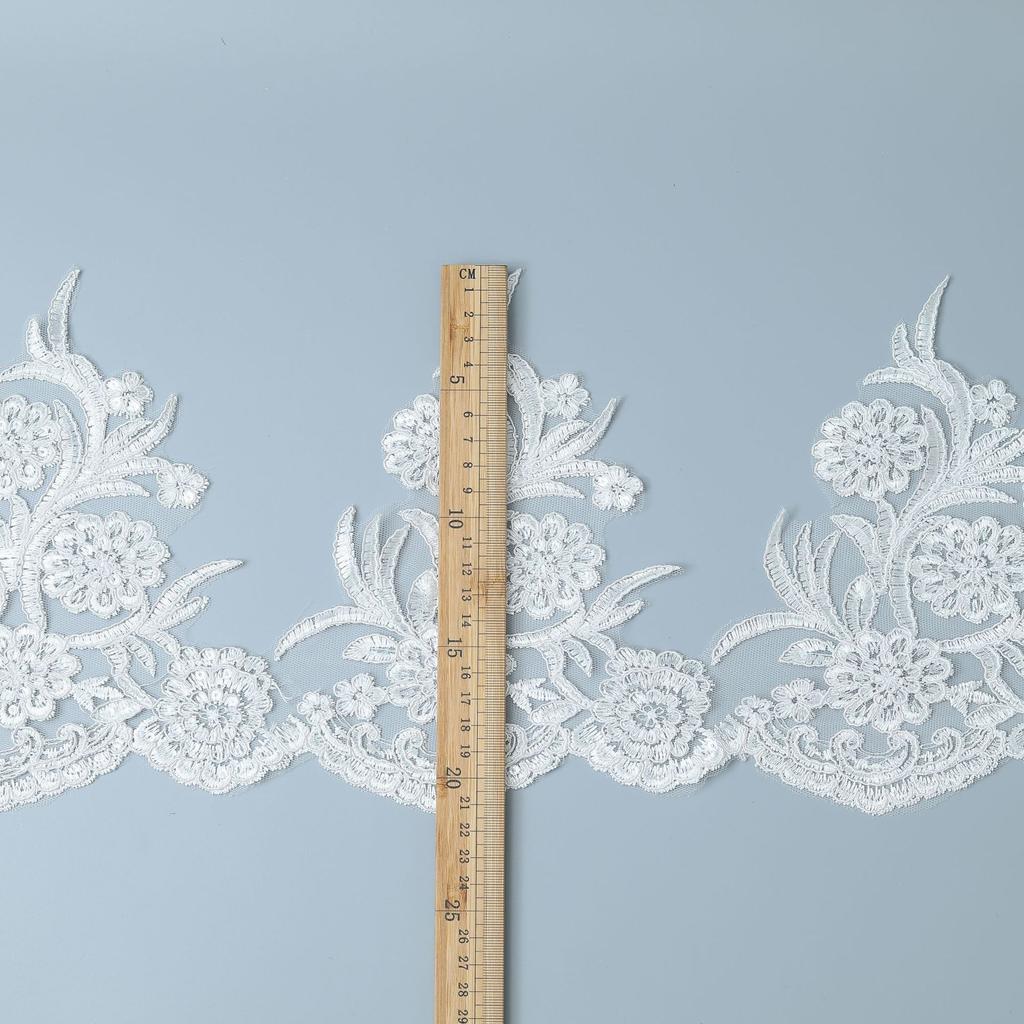 Transparent Sheet Flower Car Bone Lace Lace Clothing Hem Decorative Lace 21Cm