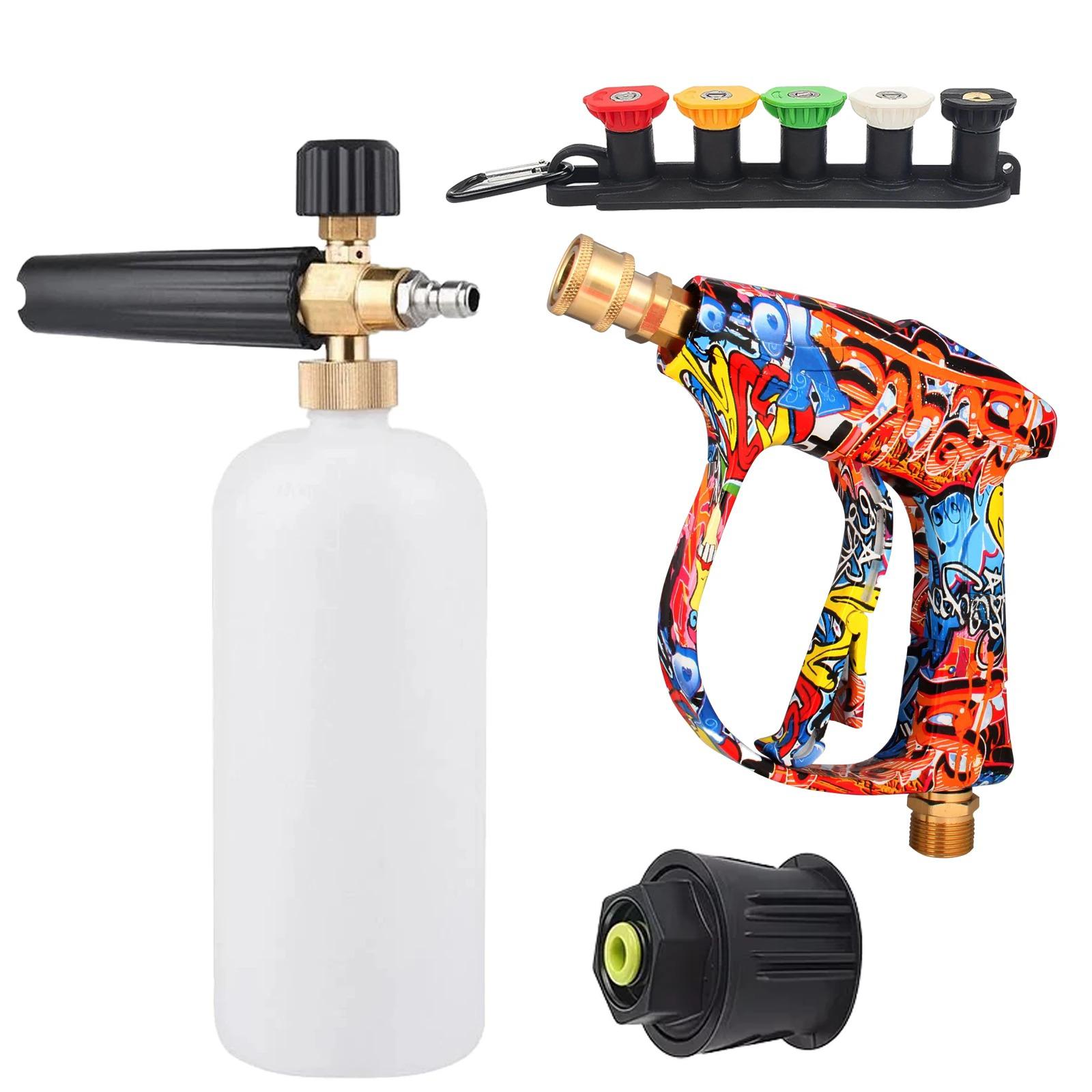 

Graffiti Design 2150PSI Pressure Washer Gun, Foam Cannon & Nozzle Set, Bosch & Nilfisk Compatible