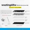 Wooting 60HE Black Carbon Fiber Sound Pack with PORON Bottom and Five-Layer Cotton Plate