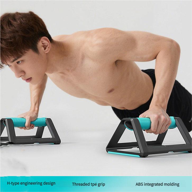 H-Shape Push Up Stand For Home Gym Chest Arm Muscle Training Non-Slip ABS Portable Fitness Equipment