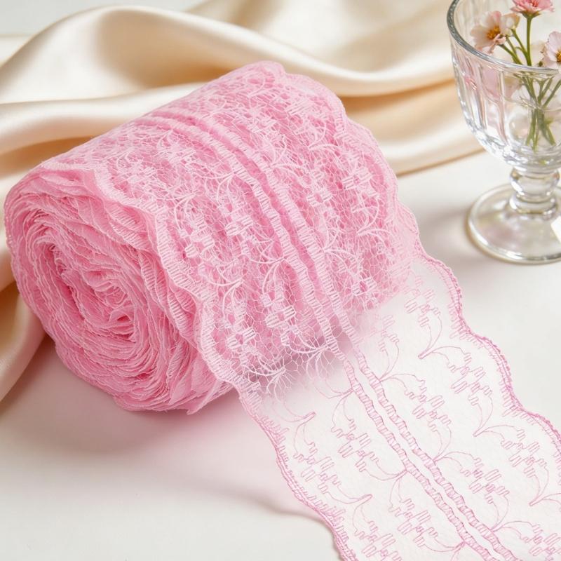 Water Soluble Lace 4cm Width Ideal For Clothing Sewing Craft Projects And Decorative Use Polyester Fabric