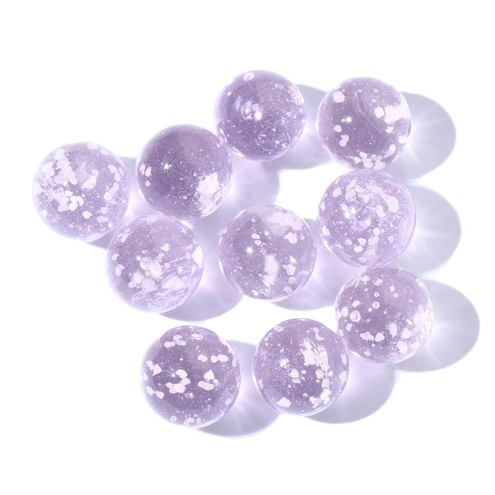 10pcs/pack Luminous Glass Balls Children Toys 12mm Cream Console Game Pinball Machine Cattle Small Marbles Pat Toy Beads