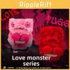 Fuggler Monster Heart Plush Toy With Soft Fiber Filling For Valentines Day Gift