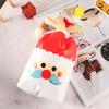 5pcs Wedding Pastry Tool Cookies Elk Santa Claus Christmas Decor Gift Bags Candy Package Drawstring
