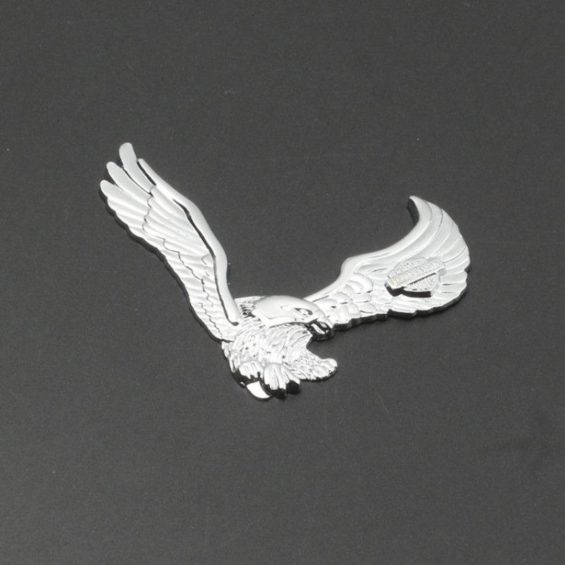 Car motorcycle personalized modification car logo metal skull ghost head eagle wings decorative car sticker scratch sticker