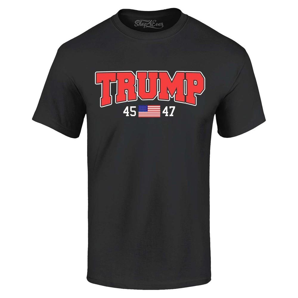 Trump 45 47 American Flag T-shirt President Donald Trump Shirt