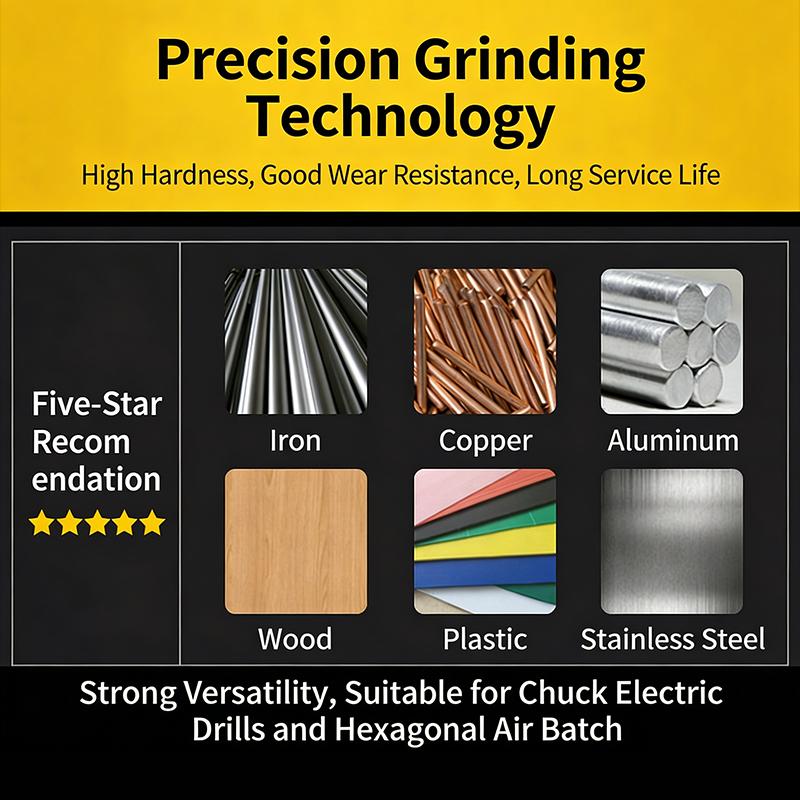 High Hardness 2-10Mm Twist Drill Bit Hex Shank Ultra-Short Hole Opener Stainless Steel Special Drill Wood Metal