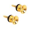 2Pcs Metal Guitar Strap Button Strap Fixing Pin With Fixing Screw Guitar Strap Lock Knob With Lock Classical Guitar
