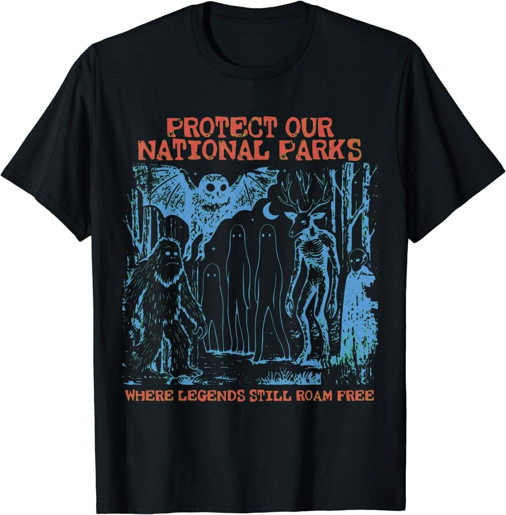 T-shirt Proteggi i Nostri Parchi Nazionali Dove Vagano le Leggende