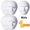 1/10pcs Paper Mache Masks White DIY Full Face Masks Paintable Paper Mask for Halloween