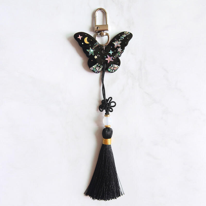 Making a Traditional Tassel Butterfly Mother-of-Pearl (Options 4-5) Norigae Keychain